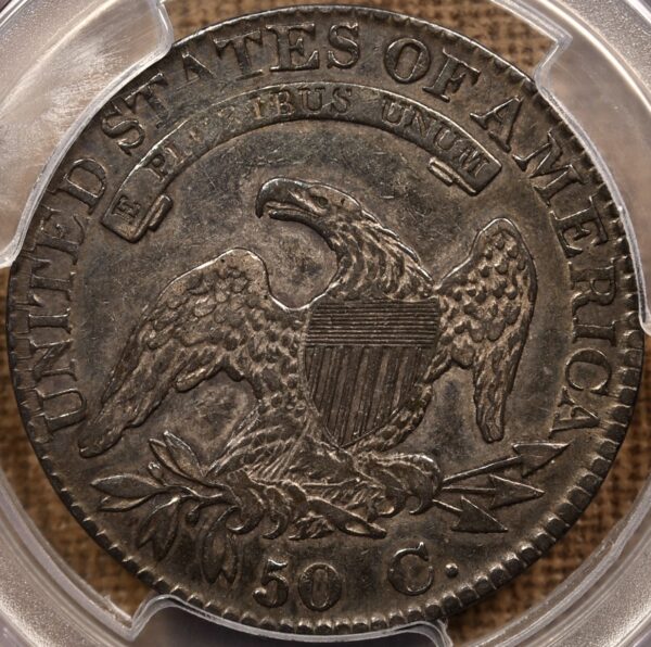 1823 O.106a Capped Bust Half Dollar PCGS VF30 CAC, ex. Brunner - Image 2