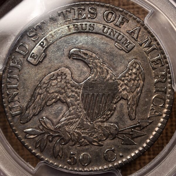 1823 O.106a Capped Bust Half Dollar PCGS VF30 CAC, ex. Brunner - Image 5