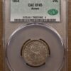 1854 Arrows Liberty Seated Quarter CACG XF45, We grade AU! - Image 3