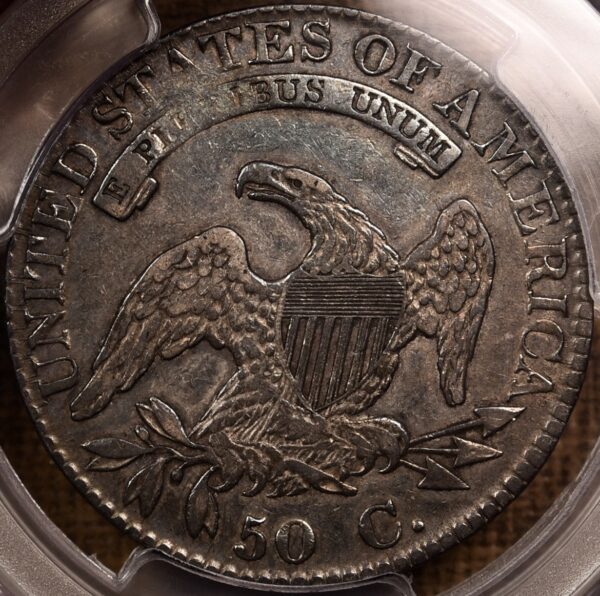 1823 O.106a Capped Bust Half Dollar PCGS VF30 CAC, ex. Brunner - Image 6