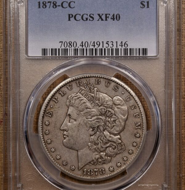 1878-CC Morgan Dollar PCGS XF40 - Image 3