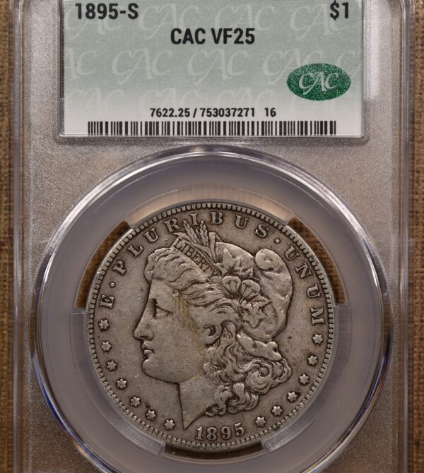 1895-S Morgan Dollar CACG VF25 - Image 3