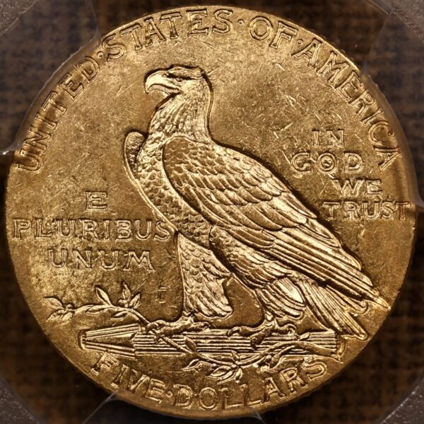 1914 $5 Indian gold half eagle PCGS MS62 - Image 2