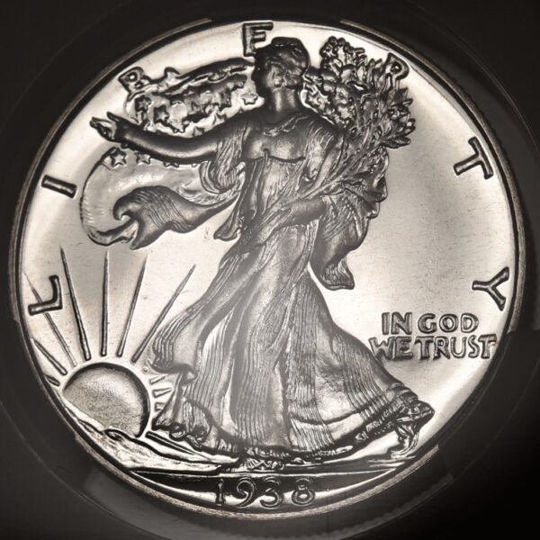 1938 Proof Walking Liberty Half Dollar CACG PR65 - Image 3