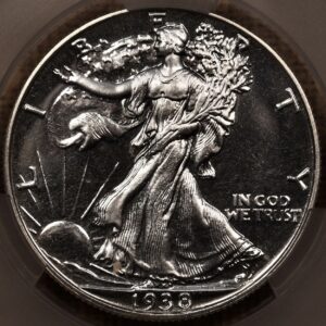 1938 Proof Walking Liberty Half Dollar CACG PR65