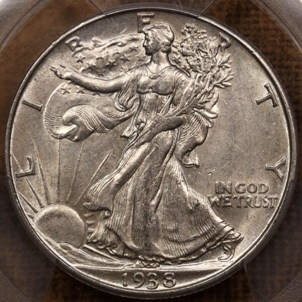 1938-D Walking Liberty Half Dollar PCGS AU58