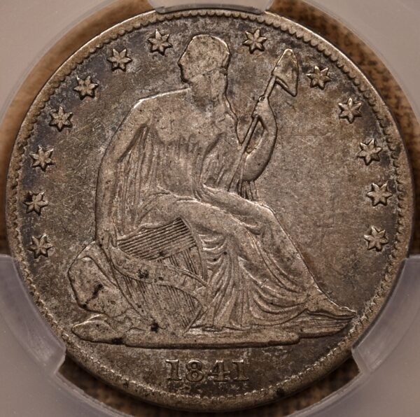 1841-O WB-7 Large O Liberty Seated Half Dollar CACG F15