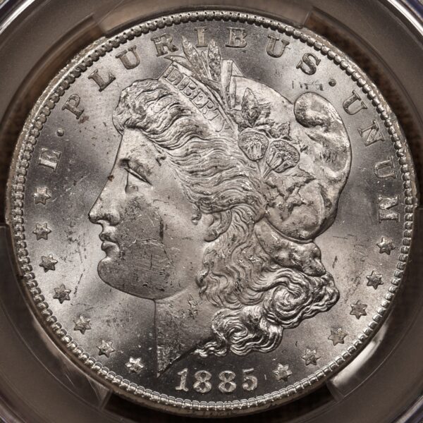 1885-CC Morgan Dollar CACG MS62