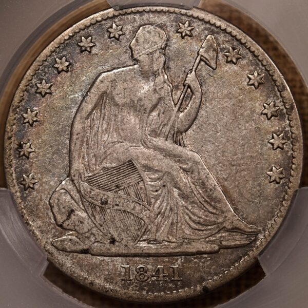 1841-O WB-7 Large O Liberty Seated Half Dollar CACG F15 - Image 2