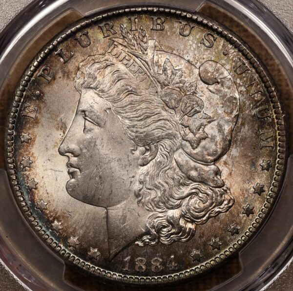 1884-CC Morgan Dollar PCGS MS63+ - Image 4