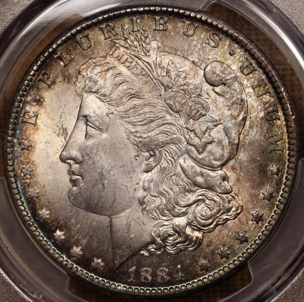 1884-CC Morgan Dollar PCGS MS63+ - Image 3