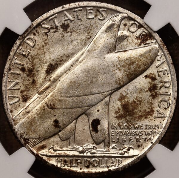 1936 Bridgeport Silver Commemorative NGC MS65 - Image 2