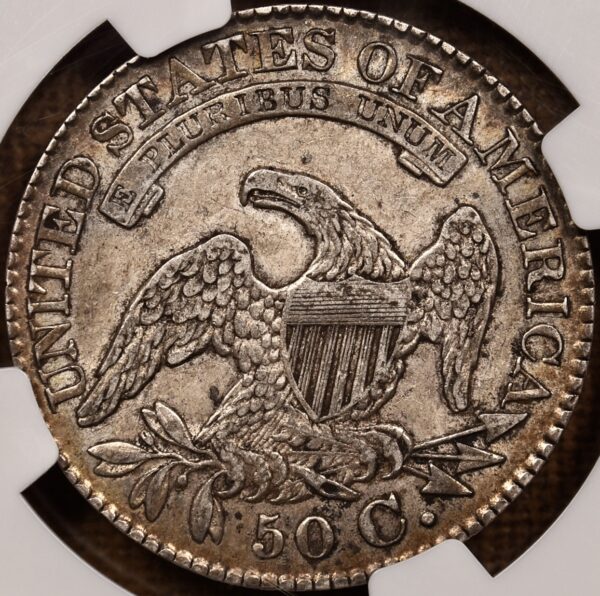 1828 O.113 Capped Bust Half Dollar NGC XF45 CAC, ex. Brunner - Image 2