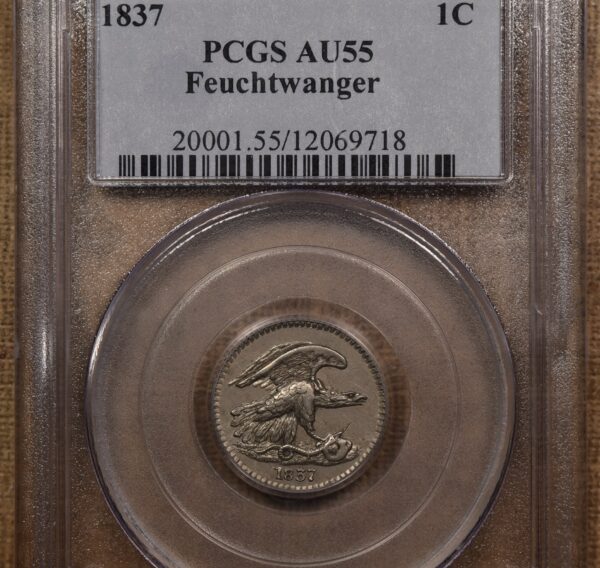 1831 6/I Feuchtwanger Cent PCGS AU55 - Image 3