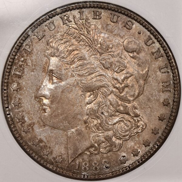 1888-S Morgan Dollar old ANACS AU58 - Image 4