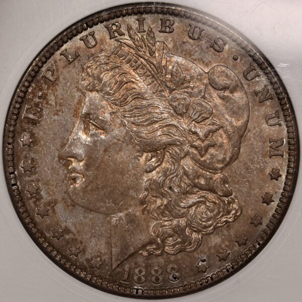 1888-S Morgan Dollar old ANACS AU58 - Image 6