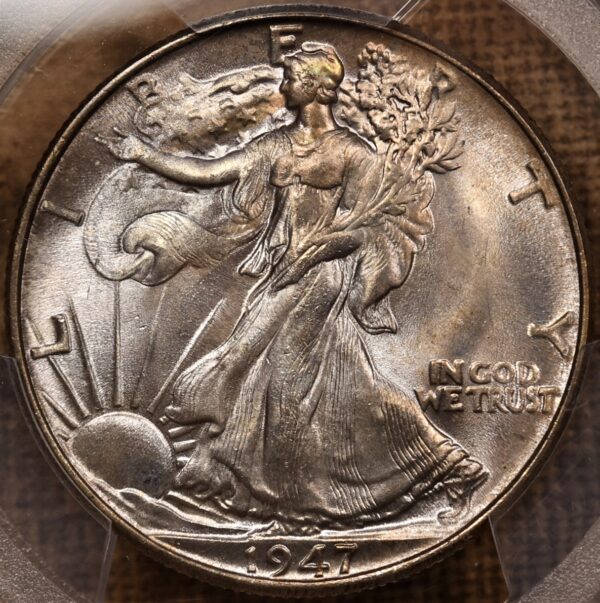 1947 Walking Liberty Half Dollar PCGS MS65 - Image 3