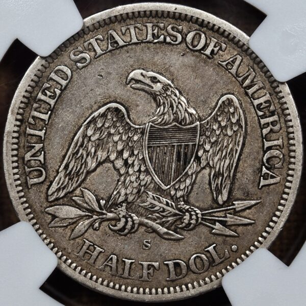 1864-S WB-5 R4 Seated Liberty Half Dollar NGC XF40 CAC - Image 2