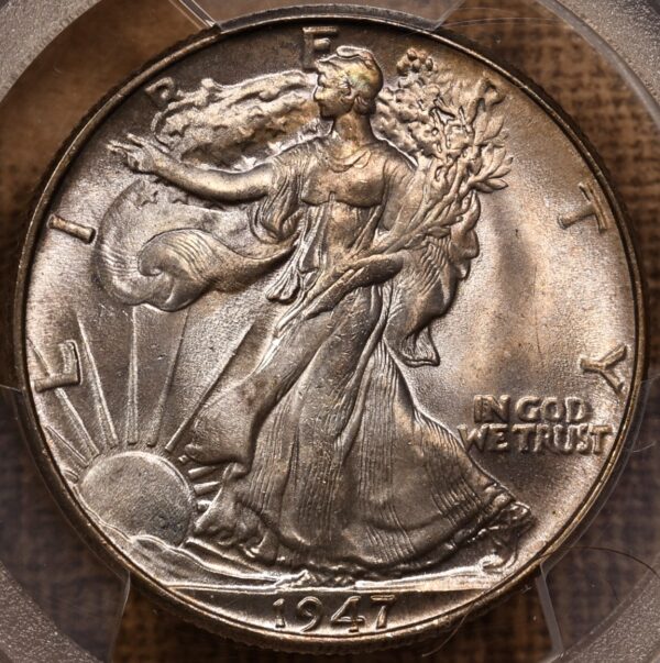 1947 Walking Liberty Half Dollar PCGS MS65 - Image 5