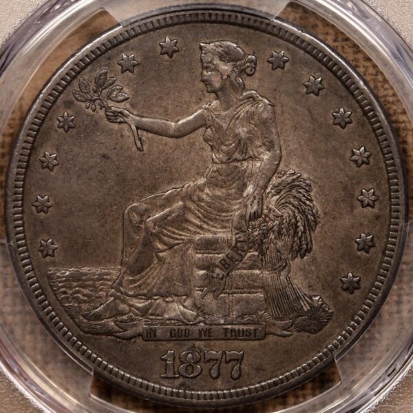 1877-S Trade Dollar PCGS XF45 CAC