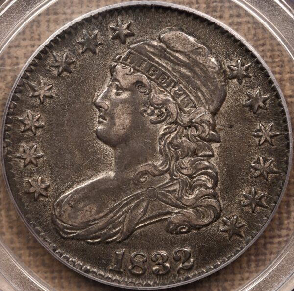 1832 O.103 Small Letters Capped Bust Half Dollar PCGS XF40 CAC, ex. Brunner