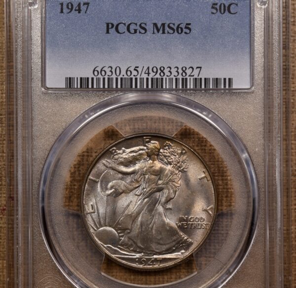 1947 Walking Liberty Half Dollar PCGS MS65 - Image 11