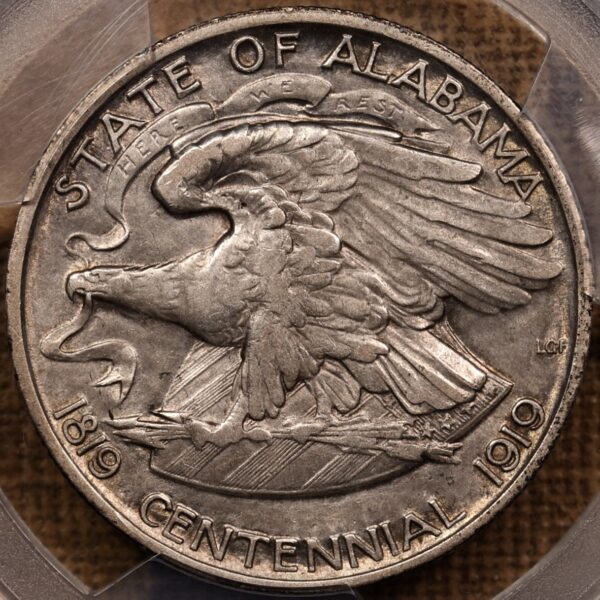 1921 Alabama 2x2 Silver Commemorative PCGS XF40 CAC - Image 2