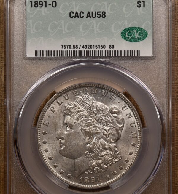 1891-O Morgan Dollar CACG AU58 - Image 3