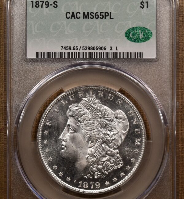 1879-S Morgan Dollar CACG MS65 PL - Image 5