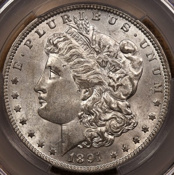 1891-O Morgan Dollar CACG AU58