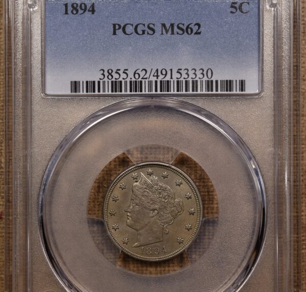 1894 Liberty Nickel PCGS MS62 - Image 3