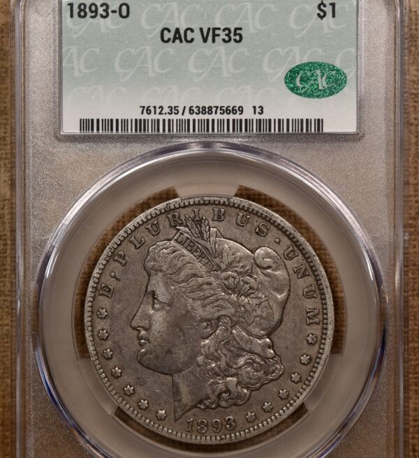 1893-O Morgan Dollar CACG VF35 - Image 3