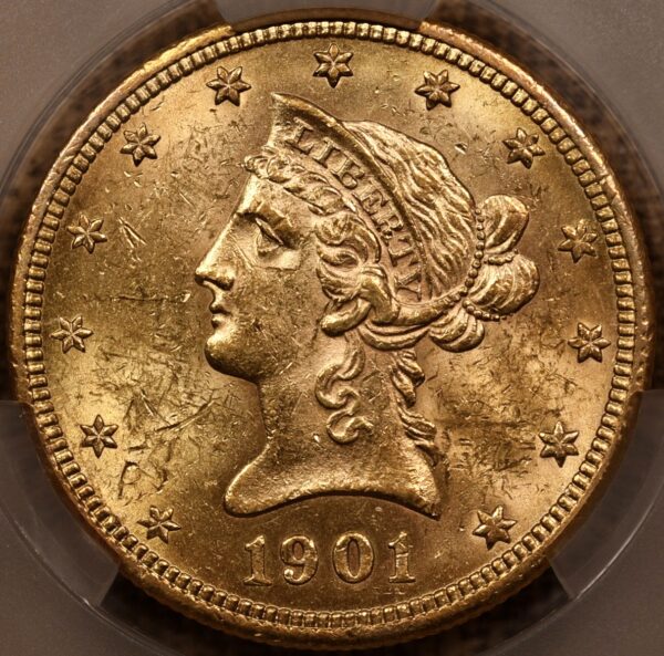 1901-O $10 Liberty Head Eagle CACG MS61