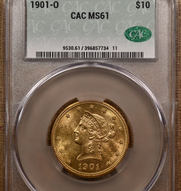 1901-O $10 Liberty Head Eagle CACG MS61 - Image 3