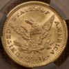 1873 $2.50 Open 3 Liberty Head Quarter Eagle CACG MS63 - Image 2
