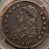 1809 O.114a R5 Capped Bust Half Dollar PCGS VF25 CAC, ex. Brunner