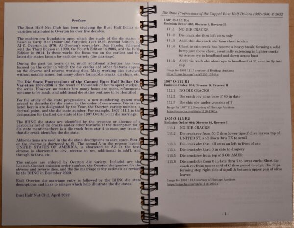 (Print version) Die State Progressions of Capped Bust Half Dollar Die Varieties, by BHNC - Image 2