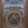 1883 No Cents Liberty Nickel PCGS AU58, Wow - Image 3