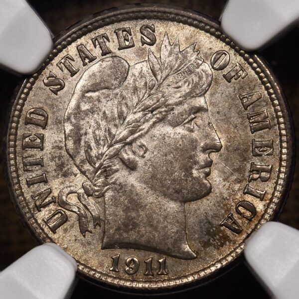 1911 Barber Dime NGC MS63