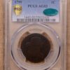 1799 S.189 Draped Bust Cent PCGS AG3 CAC - Image 3