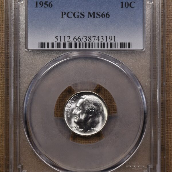 1956 Roosevelt Dime PCGS MS66, amazing album color - Image 3