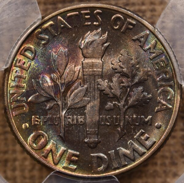 1956 Roosevelt Dime PCGS MS66, amazing album color - Image 5