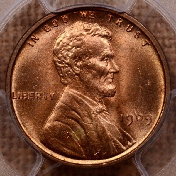 1909 VDB Lincoln Cent PCGS MS63 RD