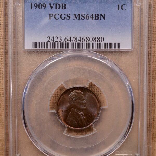 1909 VDB Lincoln Cent PCGS MS64 BN - Image 3