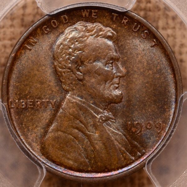 1909 VDB Lincoln Cent PCGS MS64 BN