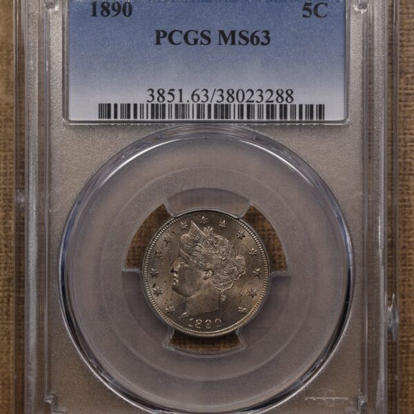 1890 Liberty Nickel PCGS MS63 - Image 3