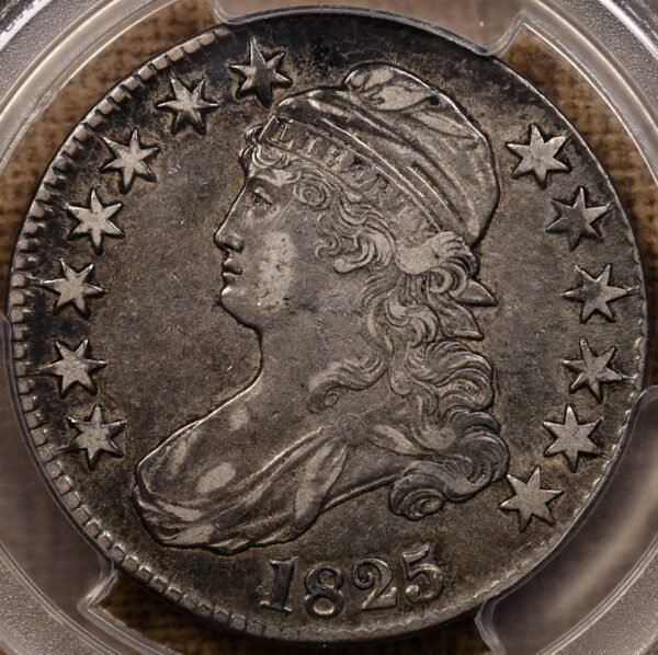 1825 O.111 Capped Bust Half Dollar PCGS XF45