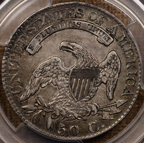 1825 O.111 Capped Bust Half Dollar PCGS XF45 - Image 2