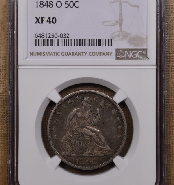 1848-O WB-20 Seated Liberty Half Dollar NGC XF40 - Image 3