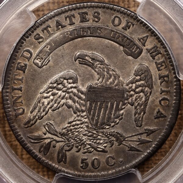 1834 O.114 Small Date, Small Letters Capped Bust Half Dollar PCGS AU50 - Image 2